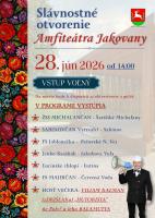 Slávnostné otvorenie amfiteátra v Jakovanoch - pozvánka