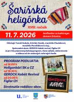 Šarišská heligónka XVIII. ročník - pozvánka