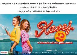 Letné kino na amfiteátri v Jakovanoch